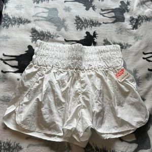 white free people shorts, never worn size xl